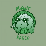 Plant Based Pup Dog Cannabis Green Bud Shirt Gift.png