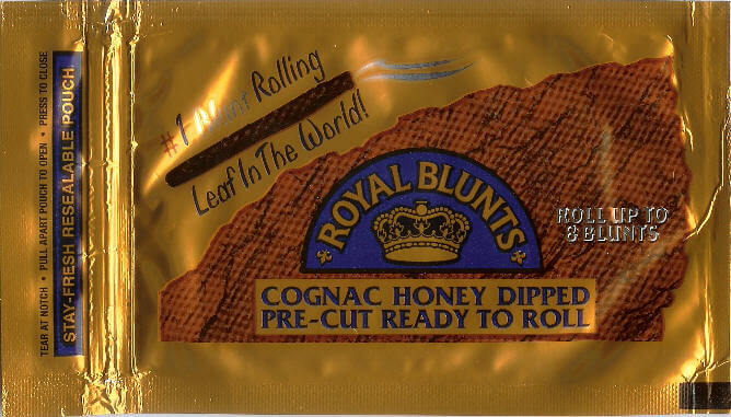 Cognac and honey Royal Blunts package