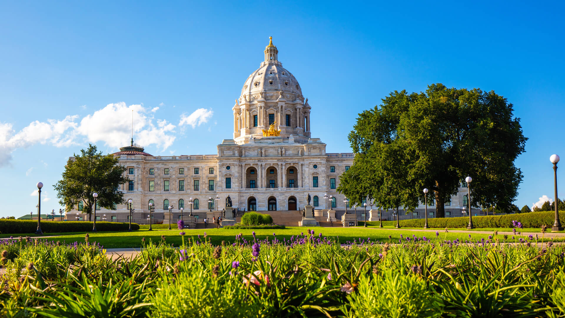The Minnesota State Capitol Building in Saint Paul, USA